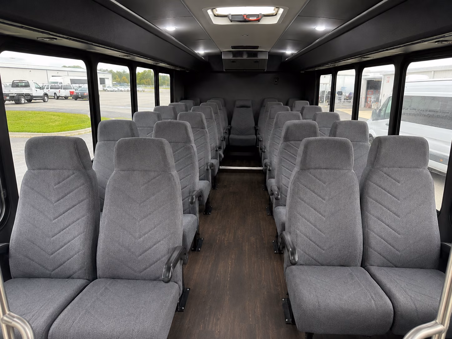 corvallis 18 passenger minibus inside