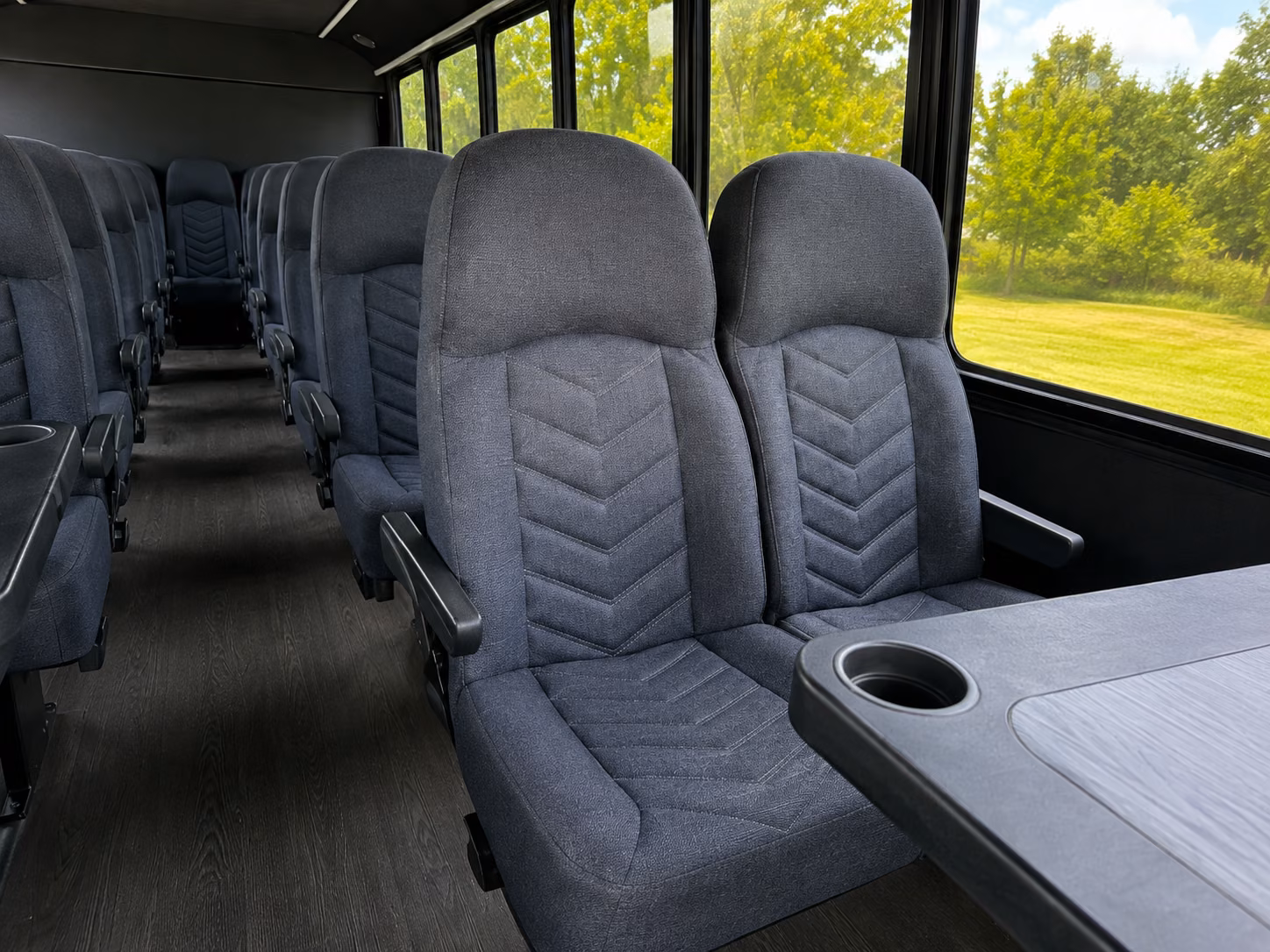 corvallis 20 passenger minibus inside