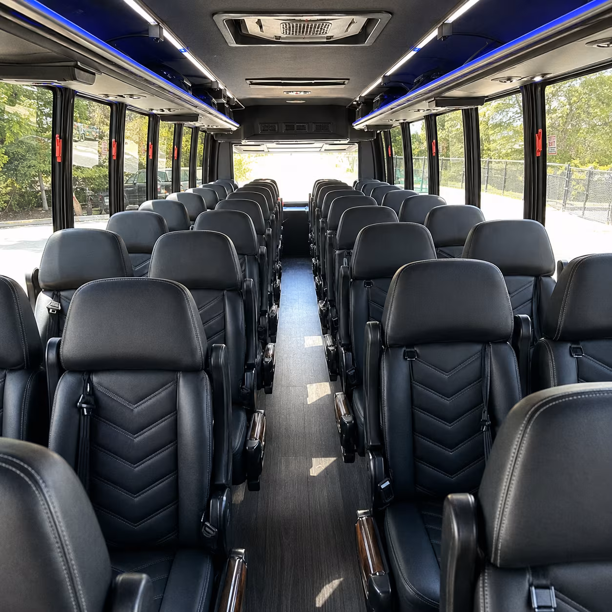 corvallis 25 passenger minibus inside