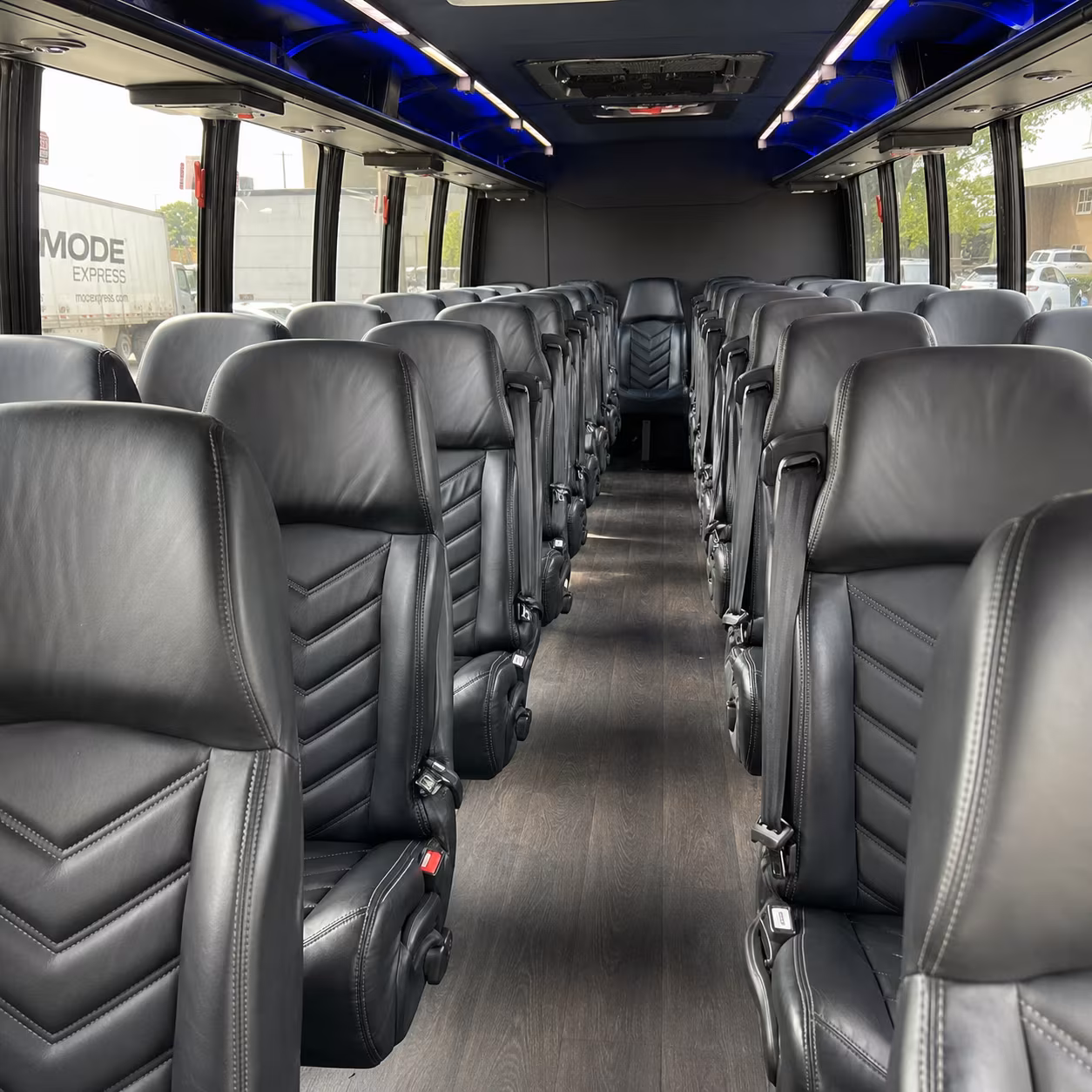 corvallis 35 passenger minibus inside